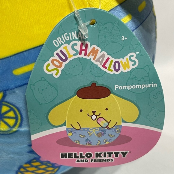 Large 10” Sanrio x Squishmallow Pompompurin good NEW! hang tag perfect - Picture 5 of 5